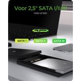 Raidsonic - IB-200T-C3 - Externe USB 3.2 Dockingstation - Zwart - Voor 2.5'' SSD