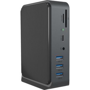 ICY BOX IB-DK2261AC - Draadloos USB-C - Antraciet