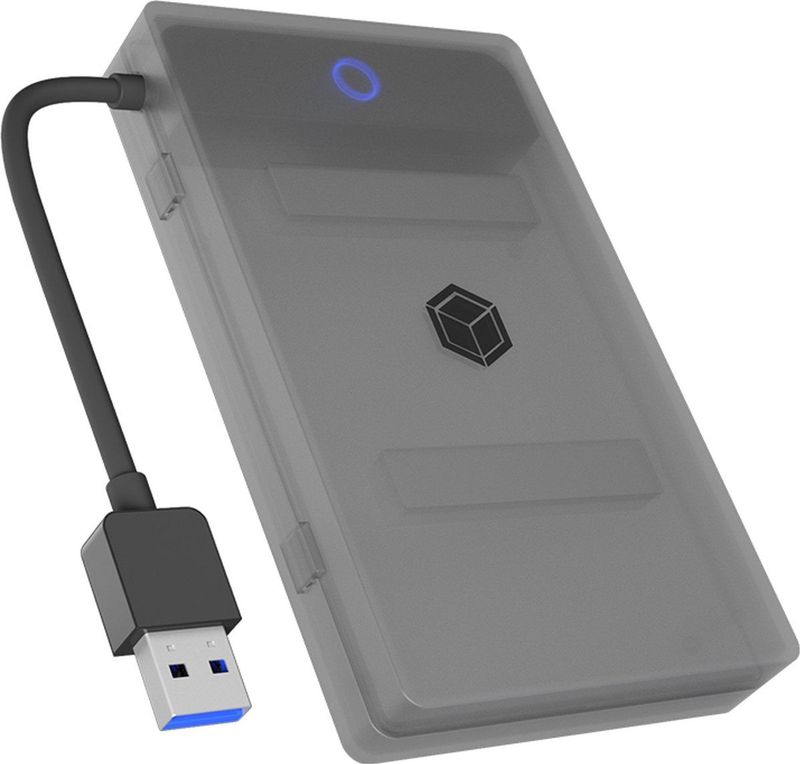 Icy Box - IB-AC603b-U3 - Adapter voor 1x 2,5" HDD / SSD - USB-A 3.2