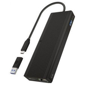 ICY BOX IB-DK4080AC USB-C Docking Station - Zwart