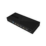 ICY BOX IB-DK2246AC Bedraad USB 3.2 Gen 2 (3.1 Gen 2) Type-A Zwart