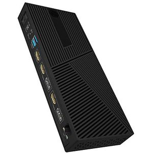 ICY BOX IB-DK2246AC Bedraad USB 3.2 Gen 2 (3.1 Gen 2) Type-A Zwart