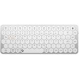 KeySonic KSK-5020BT-S toetsenbord Bluetooth QWERTZ Duits Aluminium, Wit