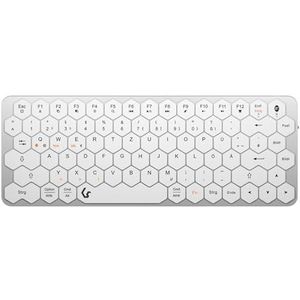 KeySonic KSK-5020BT-S toetsenbord Bluetooth QWERTZ Duits Aluminium, Wit