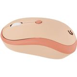 KeySonic KSKM-8200M-RF toetsenbord Inclusief muis Kantoor RF Draadloos QWERTZ Duits Beige, Bruin, Roze