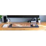 KeySonic KSKM-8200M-RF toetsenbord Inclusief muis Kantoor RF Draadloos QWERTZ Duits Beige, Bruin, Roze