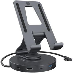 ICY BOX IB-TH100-DK dockingstation voor mobiel Tablet/smartphone Antraciet, Zwart