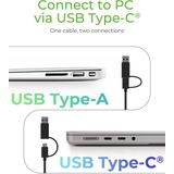ICY BOX - Dockingstation - NVMe M.2 SSD en SATA - USB-C 3.2 Gen2x1 - Zwart