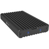 Icy Box - IB-2817M-C32 - Harddisk Behuizing - Zwart - Voor Twee M.2 PCIe NVMe SSD's
