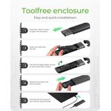 ICY BOX - IB-1808MCT-CU31 - Case SSD/NVMe - Zwart - Aluminium - USB-C/USB-A