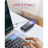 Icy Box - IB-CR204-CU3 - Geheugenkaartlezer - Zwart - USB-C 3.2 Gen 1