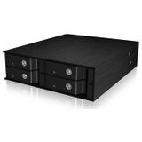 ICY BOX IB-2240SSK 13,3 cm (5.25") Opslagschijflade Zwart