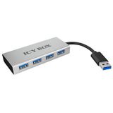 ICY BOX - IB-AC6104 - 4-Port USB 3.0 Hub - Aluminium - Tot 5 Gbit/s