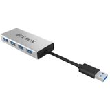 ICY BOX - IB-AC6104 - 4-Port USB 3.0 Hub - Aluminium - Tot 5 Gbit/s