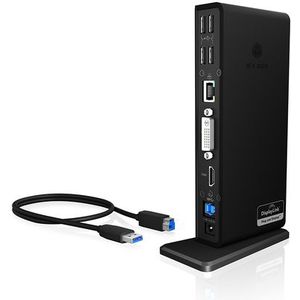 Raidsonic ICY BOX IB-DK2241AC - Multi Dockingstation - USB 3.0 - HDMI - Zwart