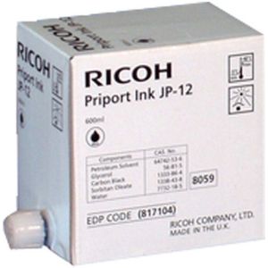 Ricoh Type JP12 zwart (817104) - Inktcartridge - Origineel