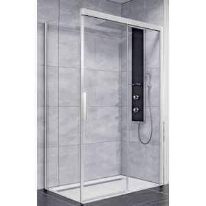Ben IMotion zijwand links t.b.v. schuifdeur 90x206cm chroom/helder glas