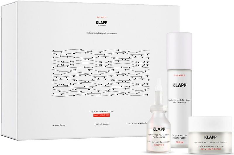 Klapp Cosmetics Triple Action Moisturizing Power Trio Set 1 Stk.