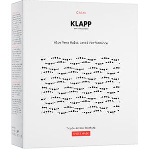 KLAPP Aloe Vera Multi Level Performance Triple Action Soothing Sheet Mask Pro Packung 3 Stück