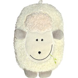 Hugo Frosch warmwaterkruik Lam/schaap - kinderkruik 23x14 cm - gebroken wit