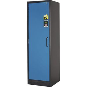eurokraft pro Brandveiligheids-opslagkast voor gevaarlijke stoffen type 90, 1-deurs, 3 legborden, deur lichtblauw