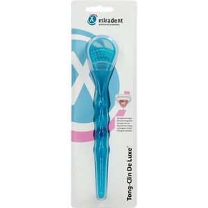 Miradent Tongschraper Deluxe Blauw