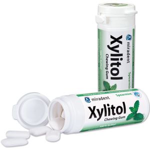 Miradent Xylitol groene munt Kauwgom 30 stuks