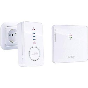 m-e modern-electronics 41156 Complete set voor Draadloze deurbel Verlicht, Reageert op deurbel