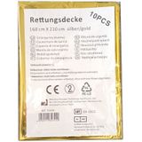 Reddingsdeken - Universeel - 160x210cm - 10 Stuks Verpakking