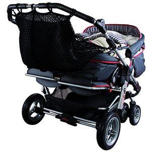 Sunnybaby 850120519 Boodschappennet voor kinderwagen met inkijkbescherming, zwart