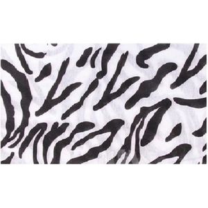 Haarband Multifunctioneel Zebra Print Zwart Wit