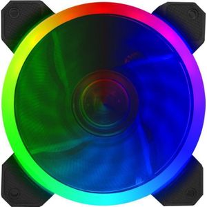 Cooltek Silent Fan 120 RGB PC-ventilator Zwart, Wit (b x h x d) 120 x 120 x 25 mm