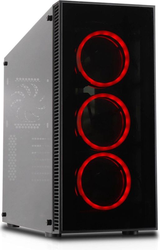 Cooltek - Behuizing - Midi Tower RGB - Zwart - Gehard Glas