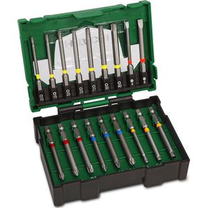 HiKOKI 40030022 18-delige extra lange bitset - 75mm