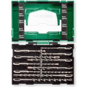 HiKOKI 10-delige SDS-PLUS borenset (BOX III) - 40030030