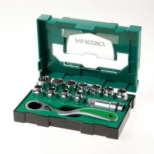 Hikoki Accessoires Krachtdoppenset 13-delig 1/2 inch + ratel - 40030033