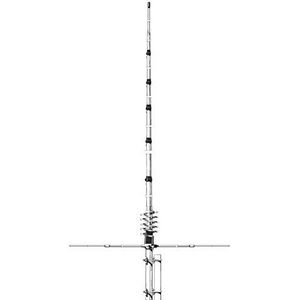 Sirio Antenne New Tornado CB vaste antenne 5/8 λ Grondzeil, frequentie 27-30 MHz, winst 3,35 dBi, maximaal vermogen 3000 watt (CW) korte tijd, hoogte 7,23 m, van aluminium met radialen