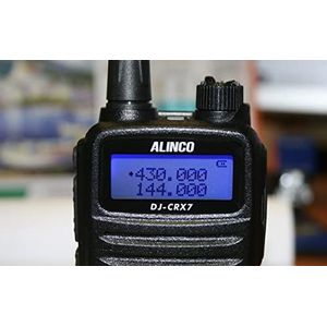 Alinco - DJ-CRX-7 - Draagbare VHF/UHF-radio - Zwart - 1800 mAh Batterij