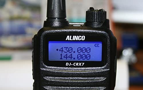 Alinco - DJ-CRX-7 - Draagbare VHF/UHF-radio - Zwart - 1800 mAh Batterij