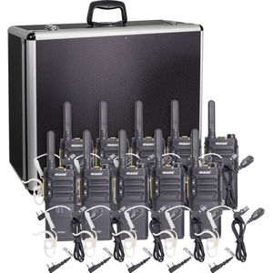 Maas - PT-375 - PMR-Handfunkgerät - Zwart - 10-delige Teamset