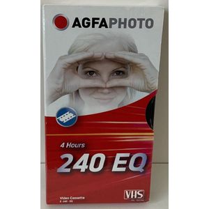 AGFAPHOTO 4 hours 240 EQ video cassette VHS (per 4 stuks)