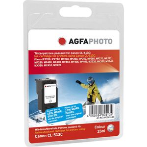 AGFAPHOTO - Apccl513c - Inktcartridge - Cyaan, Magenta, Geel - 11,5 Milliliter