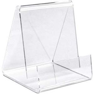 Set van 10 boekensteunen/boekenstandaard ECO (hoogte: 8,0 cm) als klemstandaard voor bijv. paperback van originele Plexiglas® (10 stk.)
