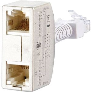 Metz Connect RJ45 Anschlussverdoppler (Ethernet/Ethernet) 2 Stück
