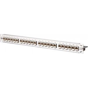 Metz Connect BTR E-DAT module 24x8(8) patchpaneel Cat.6 1U roestvrij stalen module rek met 24 enkele, Server accessoires, Wit