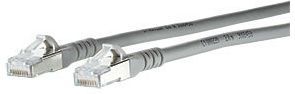 Metz Connect Patchkabel Cat.6A 10G AWG26 grau 15m