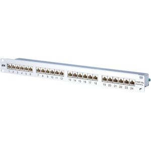 Metz Connect 130855C-E 1U 24-poorts Patch Panel, Server accessoires, Zilver