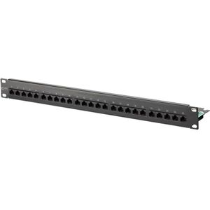 Metz Connect 130814-0203-E - Cat3 - Zwart - Staal - Rackmount - 1U, Server accessoires, Zwart