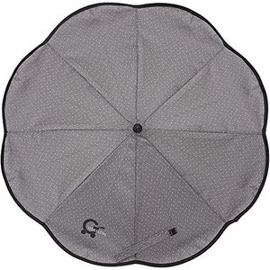 Gesslein Design 012 parasol met universele houder voor kinderwagen en kinderwagen, diameter 70 cm, flexibel voor ronde en ovale buizen, 3-voudig verstelbaar
