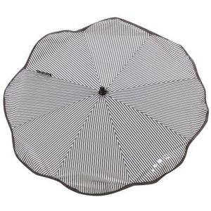 Gesslein 805201000 universele parasol met ronde of ovale houder, zwart/wit gestreept, zwart en wit strepen